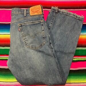 Levi's 517 Bootcut Men's 36x32 (Fit 34x29) Blue‎ Dark Wash Denim Workwear